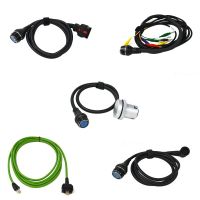 สาย C4เอ็มบีสตาร์ทั้งชุดสาย OBDII เอ็มบีเอสดีเชื่อมต่อ5ชิ้นสาย OBD2 Kabel Set C4 16ขาสาย Lan 38PIN สาย8pin 14pin