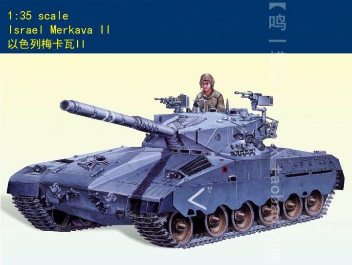 เป่าแตร80103-135ขนาดอิสราเอล-merkava-ii2หลักต่อสู้ถังไฟฟ้ารูปแบบการชุมนุมอาคารชุดสำหรับผู้ใหญ่งานอดิเรกของเล่น-diy