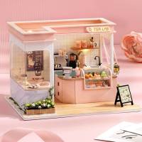 บ้าน DIY Tea Lab ประกอบเอง/ประกอบสำเร็จ มีไฟ LED และกาว