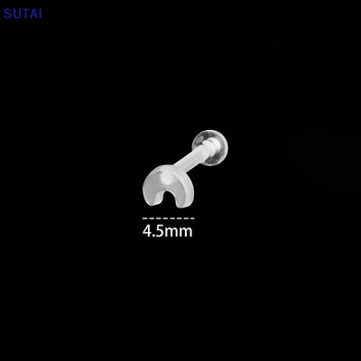 💖【Lowest price】SUTAI 1ชิ้นต่างหูอะคริลิคใสที่มองไม่เห็นหูต่างหูเกลียวสำหรับผู้หญิงของขวัญเครื่องประดับงานเลี้ยง