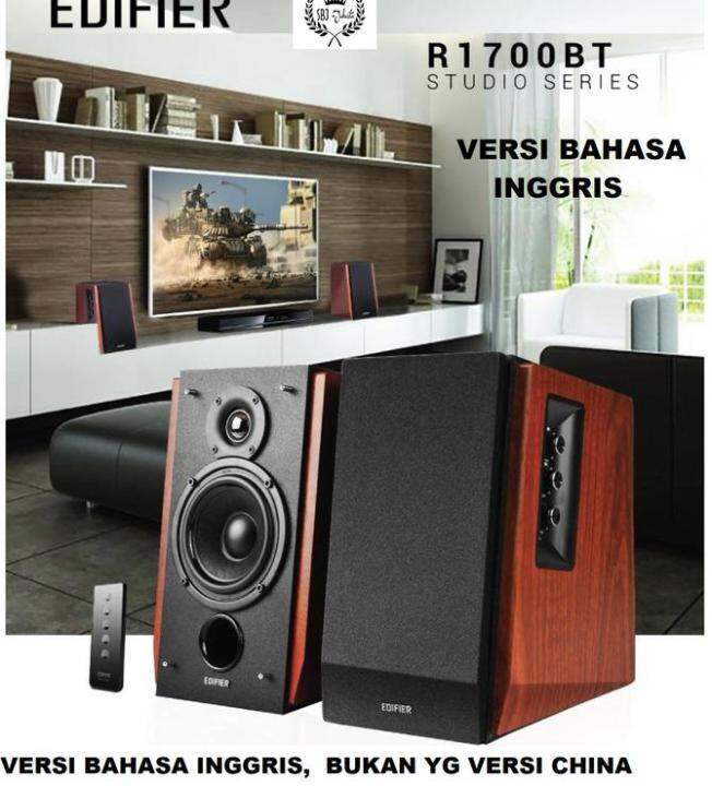 Edifier R1700BT Bluetooth Bookshelf Speakers 2.0 66W rms Lazada Indonesia