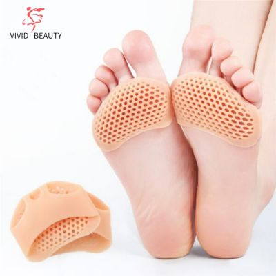 ┇ 2pcs Silicone Metatarsal Pads Toe Separator Pain Relief Foot Pads Orthotics Foot Massage Insoles Forefoot Socks Foot Care Tool