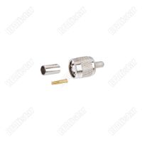 RF Connector RP-TNC Male plug Jack Pin Crimp For RG58 RG400 RG142 LMR195 Coaxial Cable Brass Nickelplated