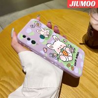 JIUMOO เคสสำหรับ Huawei Y9 Prime 2019 P Smart Z ลายการ์ตูนโชคดีกระต่ายเคสมือถือนิ่มเคสด้านข้างบางลายขอบสี่เหลี่ยมเคสซิลิโคนเคสนิ่มเคสป้องกันการกระแทก