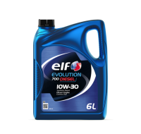 elf [ 10W-40 ] ขนาด 6+1 ลิตร น้ำมันเครื่องดีเซลกึ่งสังเคราะห์  EVOLOTION 700 DIESEL (API CI-4)