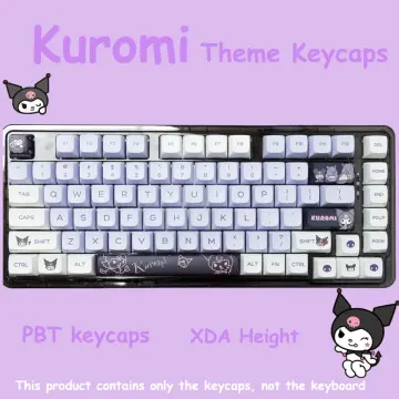 Cute Cartoon Kuromi Purple PBT XDA Height Mechanical Keyboard keys