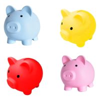 HX5D 1Set Colorful Piggy Bank Toy for Toddlers Soft Vinyl Money Bank Educational Preschool Toys Manual Classic Money Bank Toy