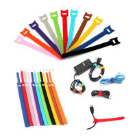 10/20/30pcs Cable Ties Reusable Fastening Cable Ties Cable Straps Hook and Loop Strips Wire Organizer Cord Rope Holder forLaptop-Lusjeh