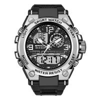 Top Brand Men Watch SANDA Luminous Dual Time Display Digital Watches Shockproof Stopwatch Clock Man Sport Wateprroof Wristwatch