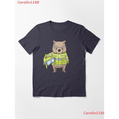 New Wombats Firefighter Australia Hero Gift Essential T-Shirt เสื้อยืด ดพิมพ์ลาย ดผ้าเด้ง คอกลม cotton แฟชั่น discount U