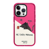 《KIKI》Original glitter CASE. TIFY Cute Phone Case for iphone 14 14plus 14pro 14promax 11 12 13promax High-end shockproof hard case Beautiful Cartoon Art Doodle Cat doodle pattern 2023 Official New Design Luxury elegant Style Green Pink