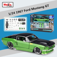 รุ่นประกอบ Maisto 1:24 1967ฟอร์ดมัสแตง GT ล้อแม็กรถสปอร์ตรุ่น D Iecasts โลหะของเล่นรถแข่งยานพาหนะรุ่นของขวัญเด็ก