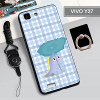 เคส TPU แบบนิ่มสำหรับ VIVO Y27เคสโทรศัพท์คลุมทั้งหมดสายรัดและฝามีที่ถือวงแหวนโทรศัพท์กันรอยขีดข่วนแบบแฟชั่น