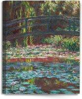 สระดอกลิลลี่น้ำ1900 Claude Monet ขั้นตอนก่อนทำศิลปะศิลปะบนผนังผ้าใบ Giclee สำหรับการตกแต่งบ้าน30X24 X15