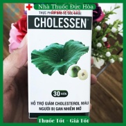 CHÍNH HÃNG Cholessen - Hạ Mỡ Máu, Giảm Gan Nhiễm Mỡ, Men Gan Cao d