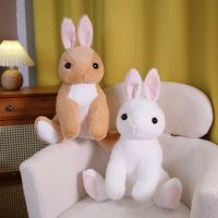 【CW】44/54cm Simulasi Lucu Kelinci Bulu Mewah Realistis Sitting Rabbit Kawaii Hewan Paskah Kelinci Mainan Model Hadiah Dekorasi Rumah