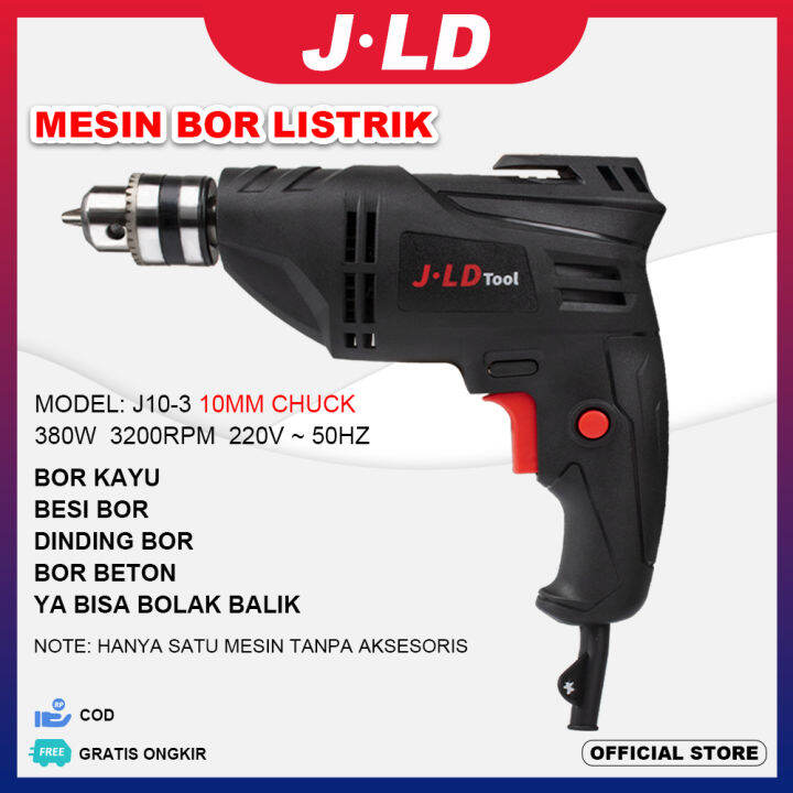 JLD Bor Listrik Murah 10mm Mesin Bor Listrik 380w Mesin Bor Tangan Bisa ...