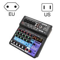 Microphone Sound Mixer Sound Card Karaoke Mixer Professional 6 Channel -Studio Mixing Console Amplifier