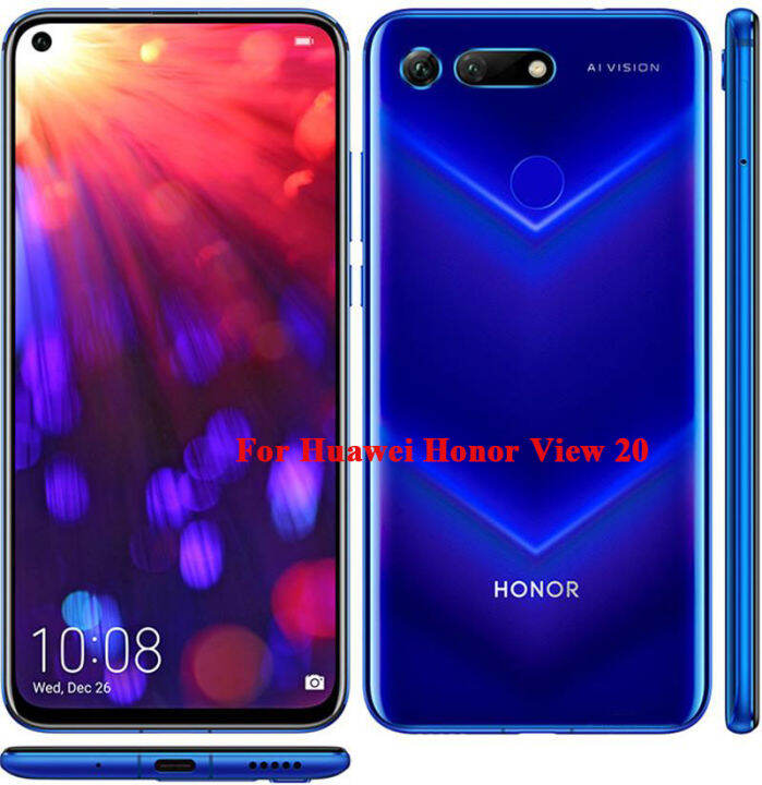 nebula-สำหรับ-huawei-honor-view20-v20ปลอกฟรีกระจกนิรภัย-silky-รู้สึกหนังโทรศัพท์มือถือกรณีกันกระแทกที่วางแม่เหล็กในรถปกหลัง-lanyard-ชุดทำความสะอาดหน้าจอสำหรับ-honor-ดู