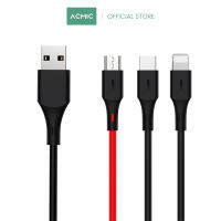 ACMIC สายชาร์จมาตรฐาน Micro USB / Type-C / L Data Cable ความยาว 1 เมตร รับประกันสินค้า 6 เดือน [ไม่มีกล่อง]