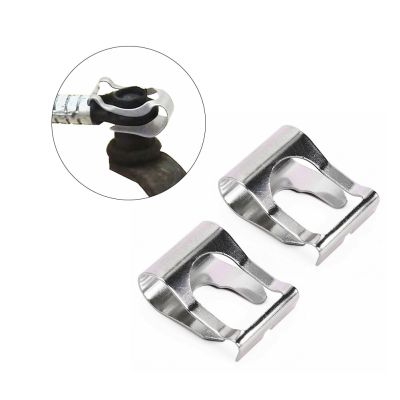 2PCS Windscreen Wiper Link Linkage Rods Universal-Repair Clip Iron-Silver For-Fiat-Punto-Ford-Peugeot Windshield Wipers Washers
