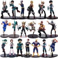 Figur Kartun Anime 16-24ซม. My Hero Academia Milyoku Midoriya Shouto Todorok Bakugou Cross Body ของฉัน PVC Action Mainan Pahlawan Menakjubkan