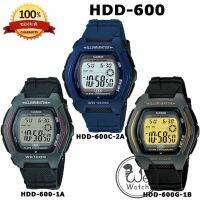 CASIO ของแท้ 100% รุ่น HDD-600 นาฬิกาผู้ชาย DIGITAL พร้อมกล่องและรับประกัน1ปี HDD600 HDD-600-1A HDD-600C-2A HDD-600G-9A