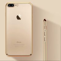 For IPhone 8 Plus Case Luxury Gold Plating Soft Silicone Gel Case for IPhone 14 13 11 Pro 12 Mini X XR XS Max 7 Plus 6S 6 Cover