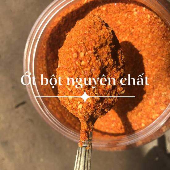 Bột ớt nguyên chất quảng bình nhà làm đảm bảo sạch 100% cay thơm nồng 100g - ảnh sản phẩm 3