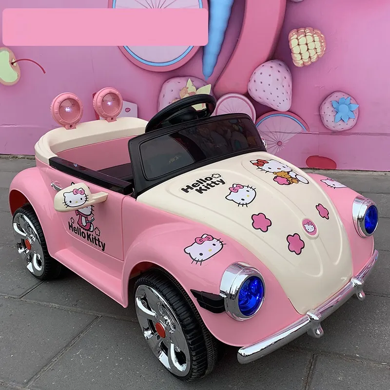 Xe ô tô điện trẻ em cao cấp màu hồng siêu xinh cho bé gái FEY-