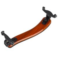 Violin Shoulder Rest Accessories Brown Violin Shoulder Rest Violin Coffee Wood Grain ABS Shoulder Rest (4/4 4/3 Universal)