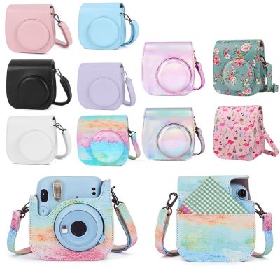 กระเป๋าใส่กล้องฟิล์ม11นิ้วสำหรับ Fujifilm Instax Mini 11นิ้วพร้อม Tali Bahu กระเป๋าหนัง PU ที่คลุมพกพาได้ถุงเคสป้องกันกล้องสำเร็จรูป