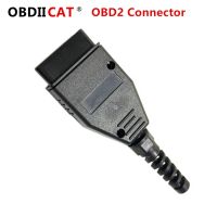 ☁☫ 100pcs/lot OBDIICAT 16Pin Adapter OBD2 Car Diagnostic Interface Connector Hot sale OBD 16PIN Connector Cable Adapter