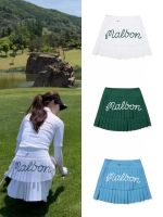 2023 Korean Original Single Malbon Pleated Skirt Womens Golf Comfortable Quick-Drying Double Pleated Skirt