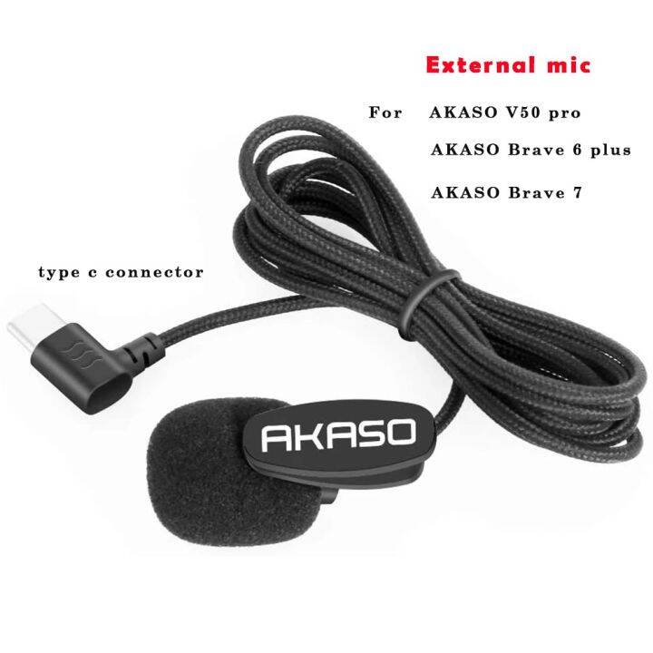 Akaso Brave 7/Brave 8 /V50 pro/Brave 6 plus Action Camera External Microphone only External Mic