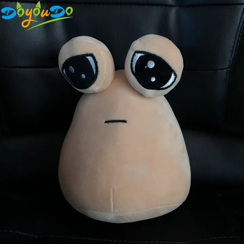 22cm Kawaii Pou Plush Toys Soft Stuffed Cartoon Game My Pet Alien Figure POU  Plush Doll Cute Gift for Girls Kids Birthday Gift