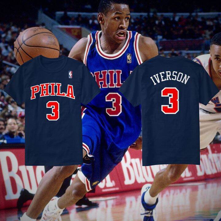 Jersey Blue Allen Iverson Jerseys, Allen Iverson Shirts