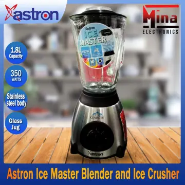 Astron Ice Master Blender and Ice Crusher with 1.5L Glass Jug (350W)