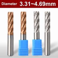 YZH 3.31mm 4.69mm Carbide Machine Reamer HRC50 HRC60 Spiral Groove Tolerance 0 0.005 Harened Steel Metal Cutter CNC Inner Hole