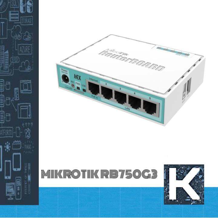 MIKROTIK ROUTERBOARD RB750GR3 HEX 5 PORT GIGABIT ROUTER