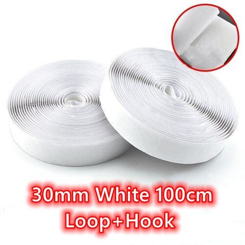 16-20-25-30-38-50-100mm-1meter-black-white-tape-hook-loop-fastener-tape-nylon-sticker-self-adhesive-disks-tape-strong-glue-adhesives-tape
