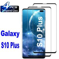 【 Penka Shop 】ฟิล์มกระจกนิรภัย2/4ชิ้นสำหรับ Samsung Galaxy S10พลัส S20 S23 S21บวกอัลตร้าโน้ต10 20กระจกปกป้องหน้าจอพิเศษ