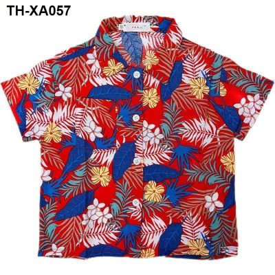 The flower protectors perform Kong style retro shirts handsome you cool boys childrens dance clothes
