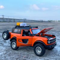 1:32 Ford Bronco Lima modello di auto in lega pressofuso in metallo modificato fuoristrada modello di auto simulazione suono e luce regalo giocattolo per bambini