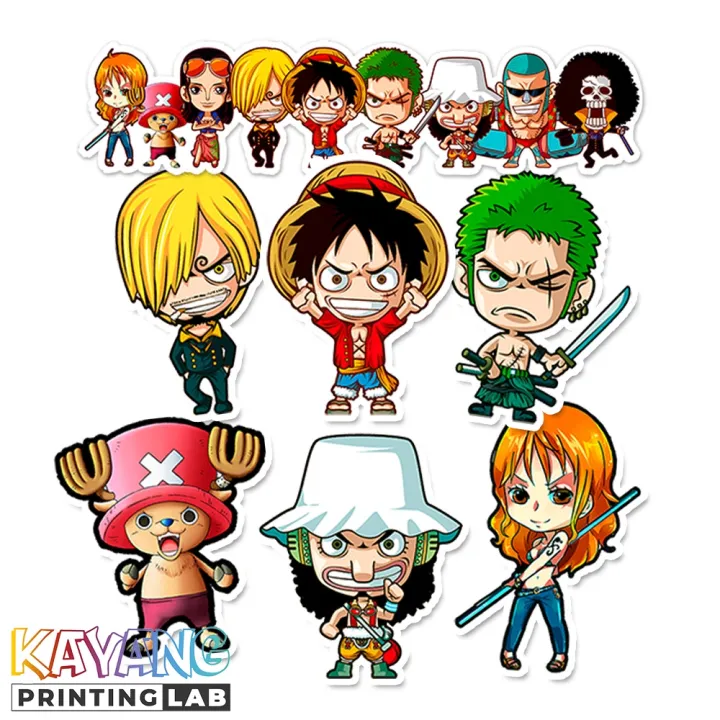 One Piece Vinyl Sticker Set (Chibi Version) [1 PIECE] | Lazada PH