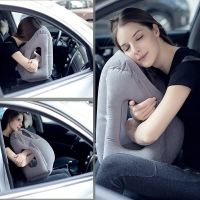 Inflatable Pillow for Airplanes for cars Bus Trains Office Napping Camping Decor G5AB Travel pillows