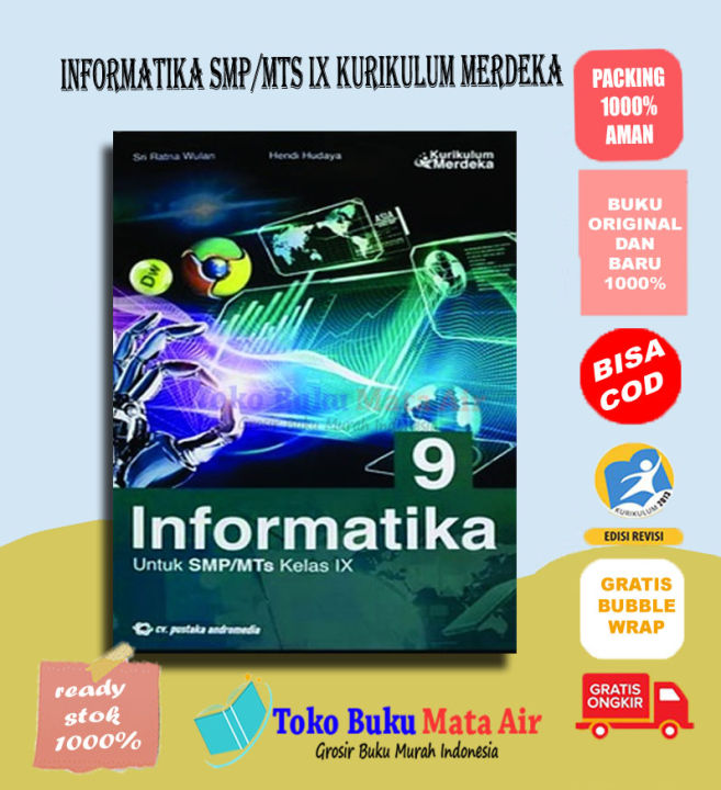 BEST SELLER INFORMATIKA SMP/MTS KELAS 9 KURIKULUM MERDEKA ANDROMEDIA ...