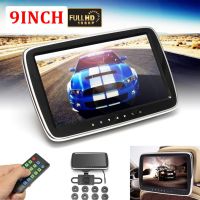 HD Car Headrest Monitor DVD Video Player USB/SD/HDMI/IR/FM TFT LCD Digital Screen Touch Button Game Remote Control 9Inches