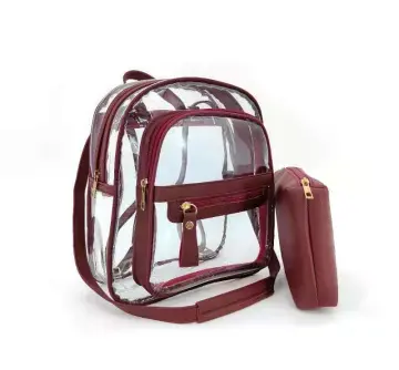 Fashionable hotsell clear backpacks