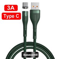 Baseus สายแม่เหล็กชนิด C 5A ไมโคร USB ชาร์จเร็วสำหรับ iPhone โทรศัพท์3 In 1 USB-C ที่ชาร์จสายเคเบิลโทรศัพท์แม่เหล็ก